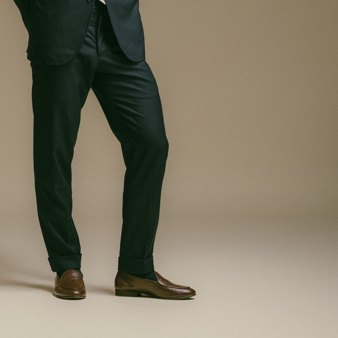 Men's Brown Leather Milano Loafer - Dapper Direct