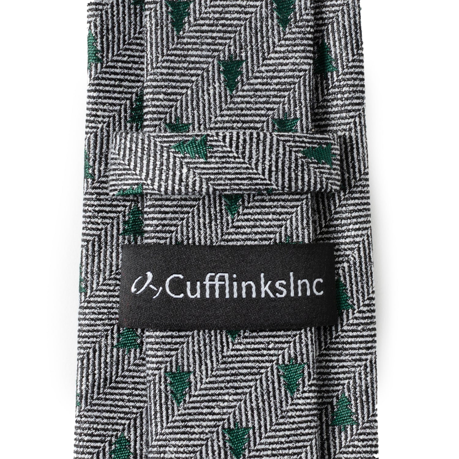 Holiday Tree Herringbone Tie