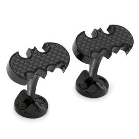 DC Batman Stainless Steel Carbon Fiber Cufflinks