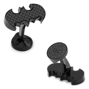 DC Batman Stainless Steel Carbon Fiber Cufflinks