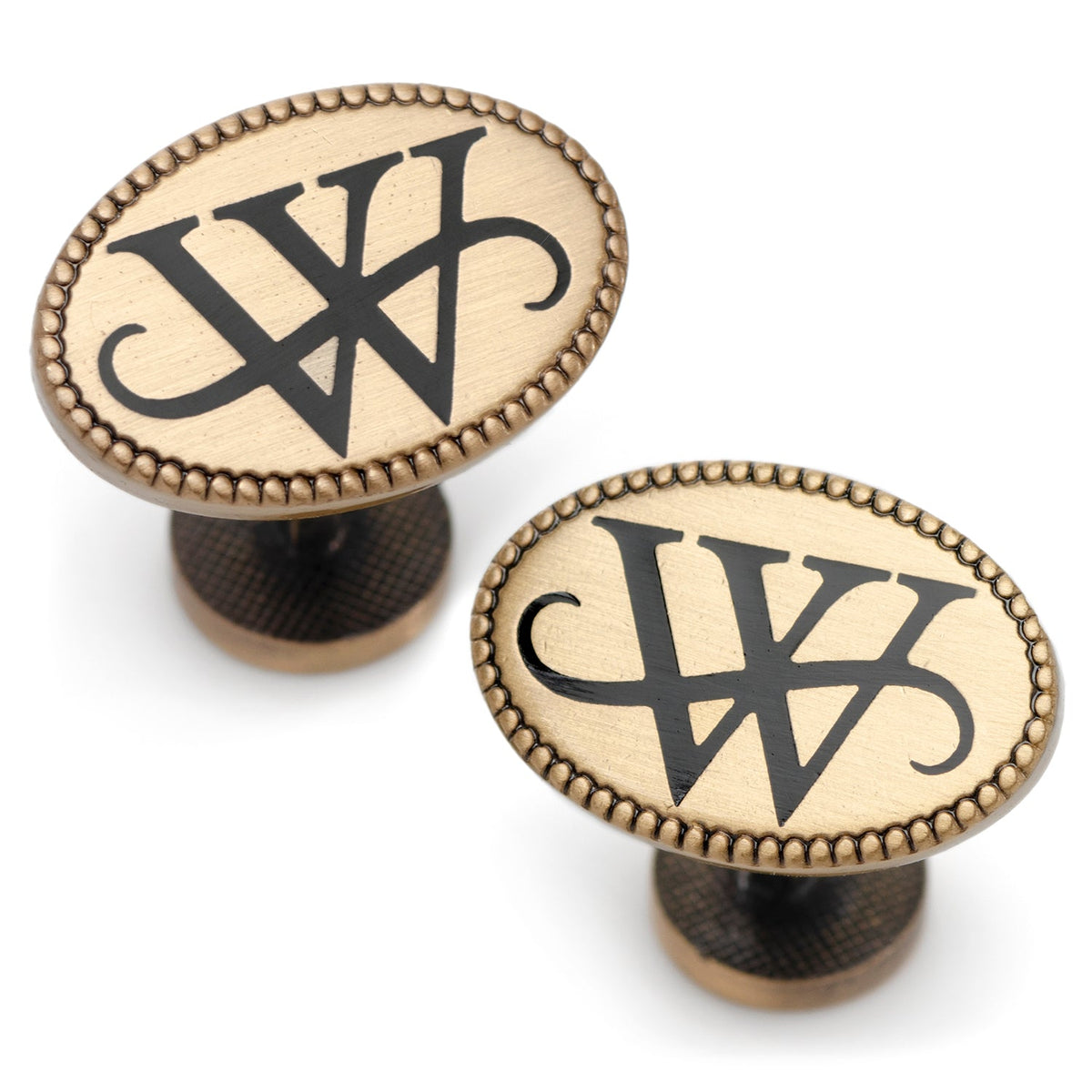 DC Batman Wayne Monogram Gold Cufflinks