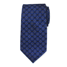 DC Batman Icon Diamond Dot Navy Mens Tie