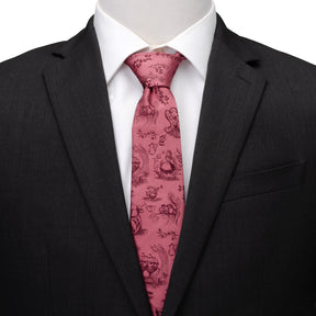 Disney Alice in Wonderland Dusty Red Men's Tie