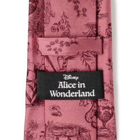 Disney Alice in Wonderland Dusty Red Men's Tie