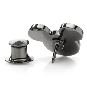 Disney Mickey Mouse Black Pave Crystal Lapel Pin