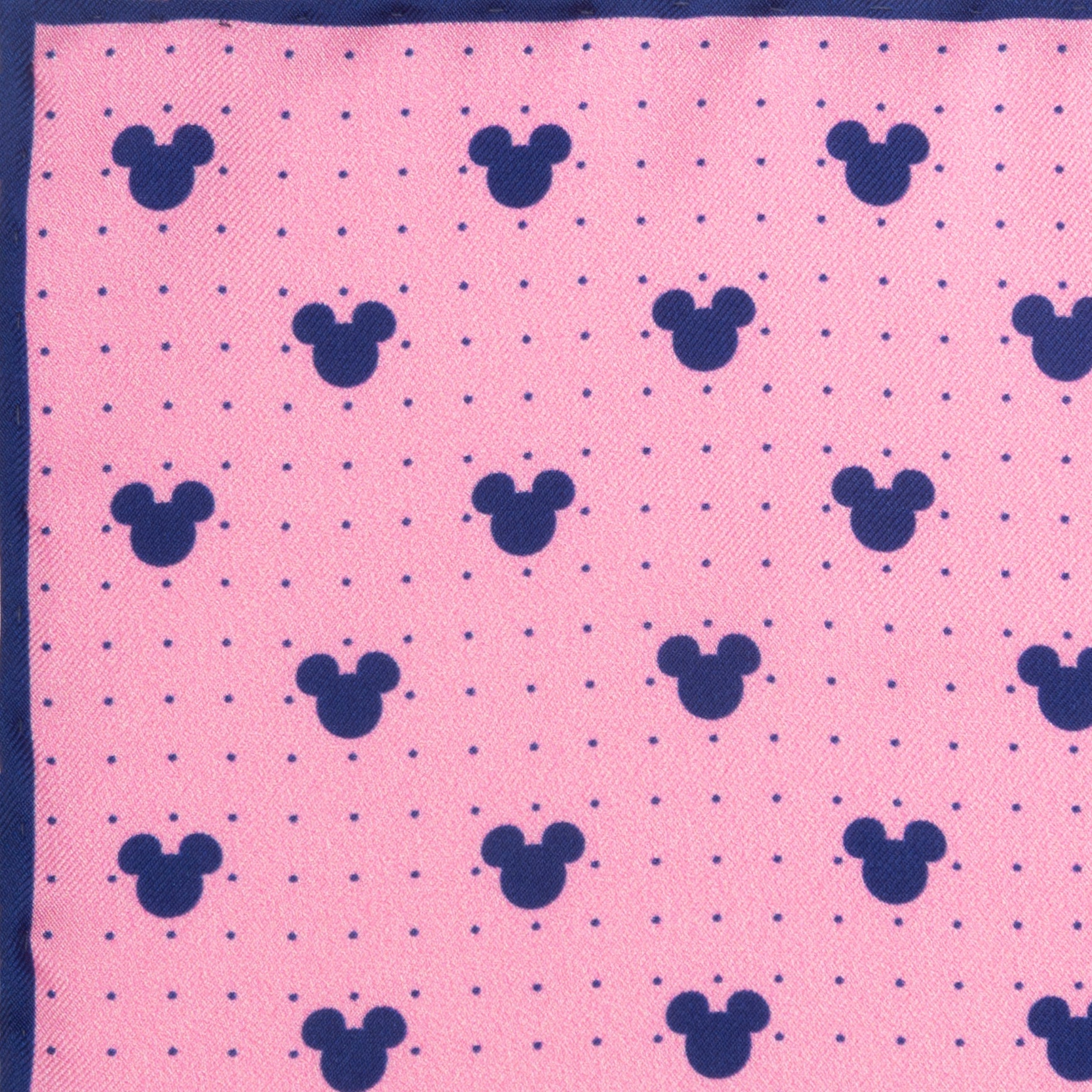 Disney Mickey Mouse Dot Pink Pocket Square