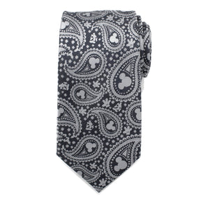 Disney Mickey Mouse Gray Paisley Mens Tie