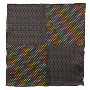 Disney Mickey Mouse Silhouette Rainbow Pocket Square