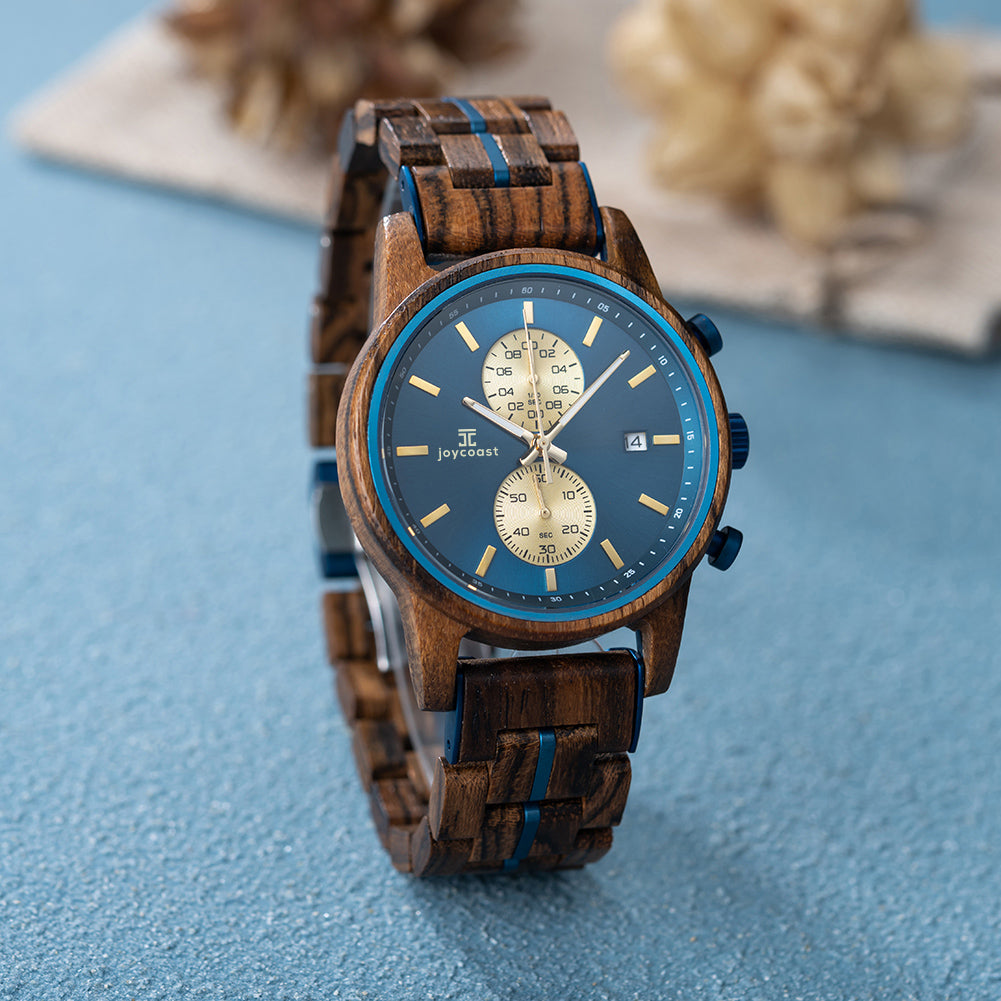 Aries | Zebrawood Chronograph - Dapper Direct