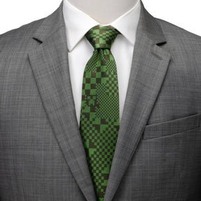 Minecraft Pixelated Creeper Green Men's Tie