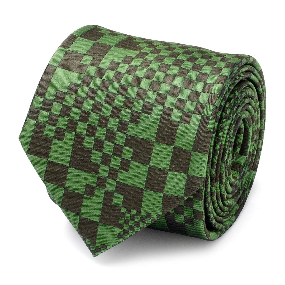 Minecraft Pixelated Creeper Green Men's Tie
