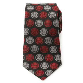 Marvel Ant-Man Red and Gray Charcoal Tie