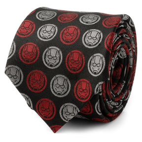 Marvel Ant-Man Red and Gray Charcoal Tie