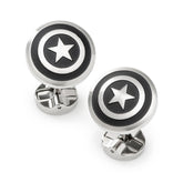 Marvel Captain America Shield Stainless Steel Cufflinks