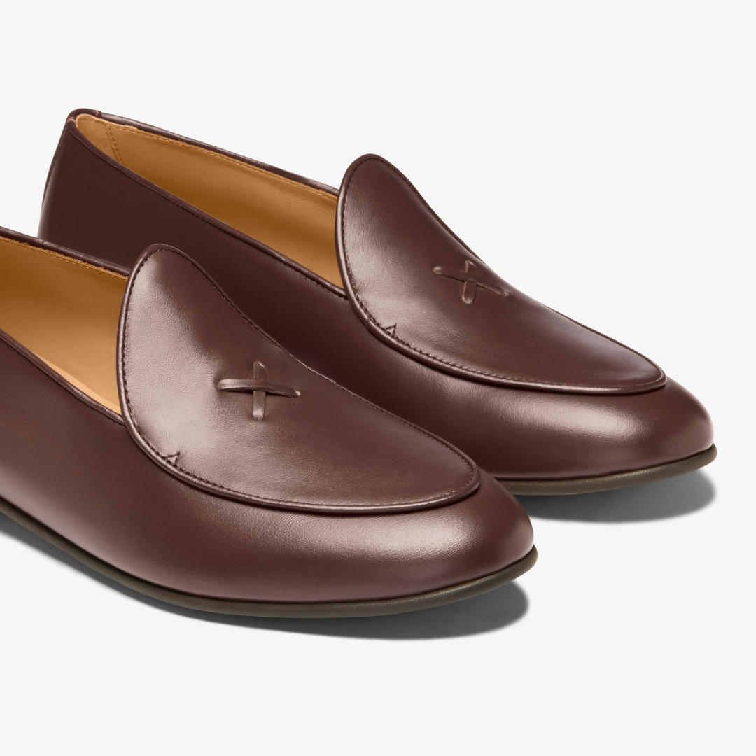 Men's Brown Leather Milano Loafer - Dapper Direct