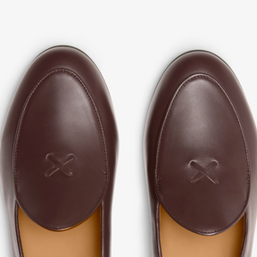 Men's Brown Leather Milano Loafer - Dapper Direct