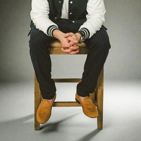 Men's Camel Pony Hair Milano Loafer - Dapper Direct