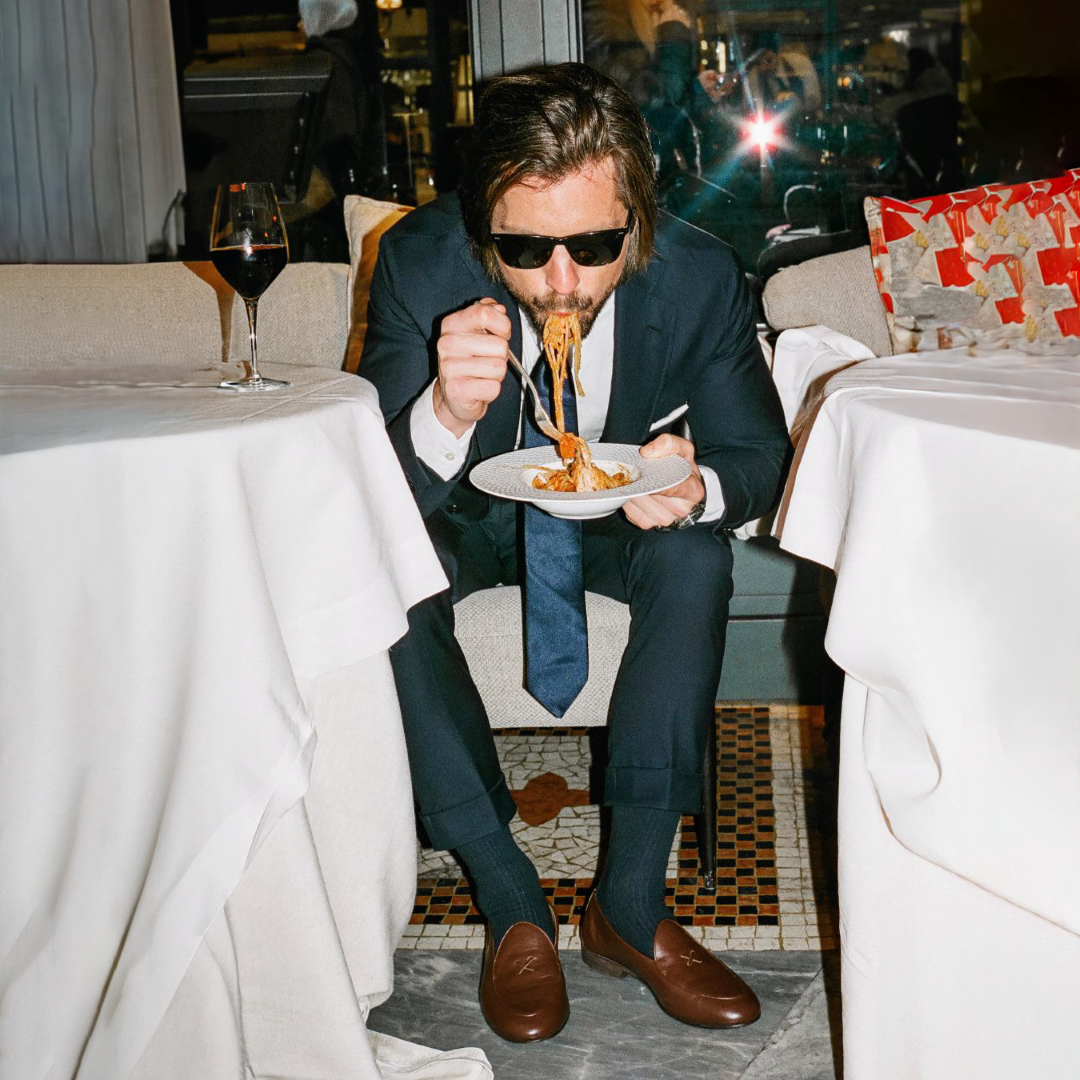 Men's Brown Leather Milano Loafer - Dapper Direct