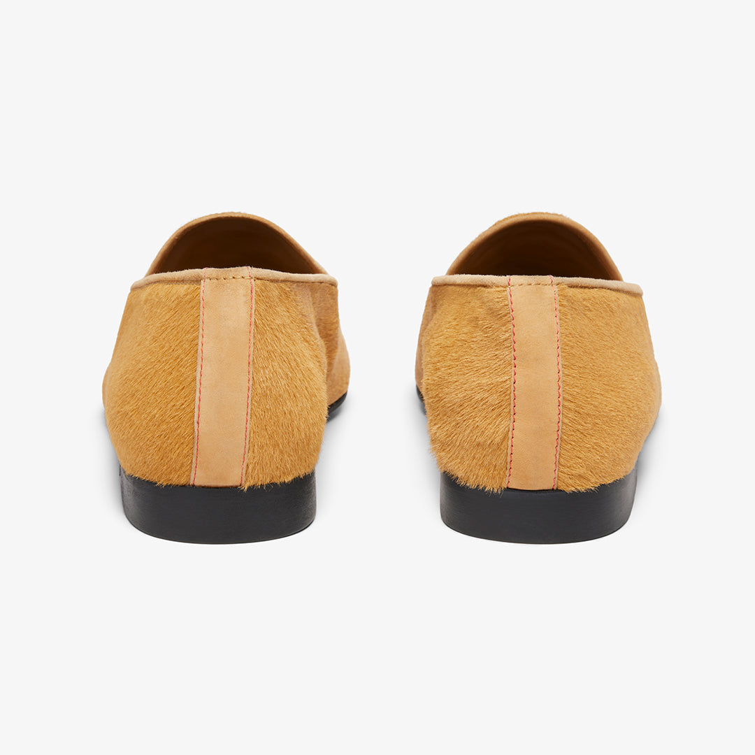 Men's Camel Pony Hair Milano Loafer - Dapper Direct