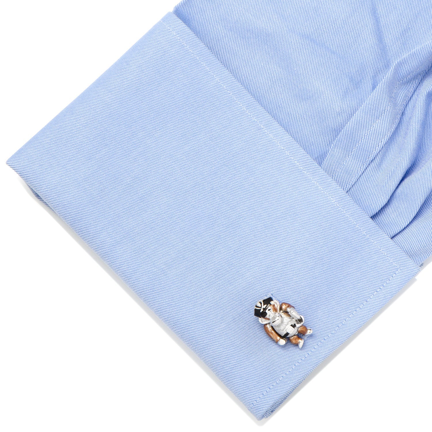 Moving Monkey Pirate with Hat and Sword Cufflinks