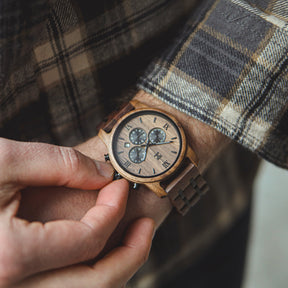 Espresso | Walnut Chronograph - Dapper Direct