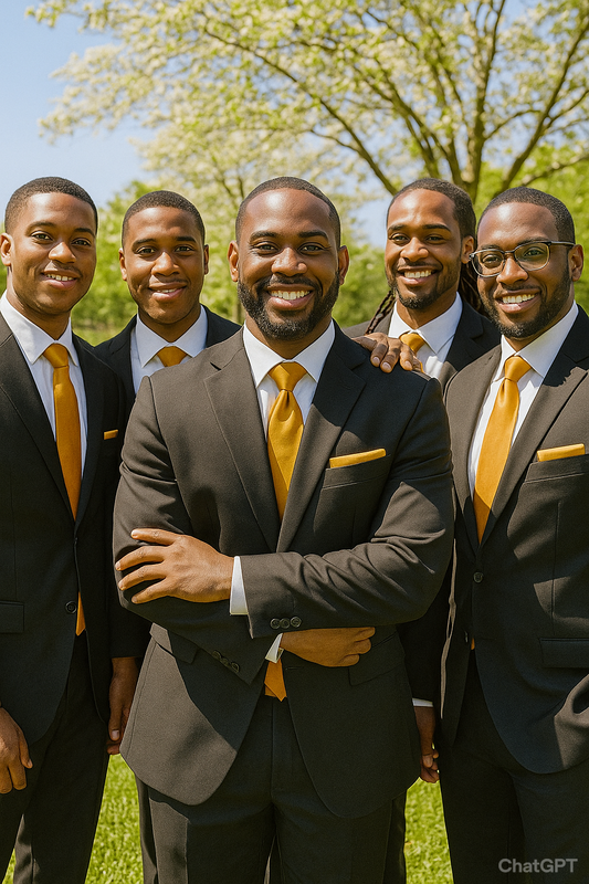 Orange Marmalade Necktie and Pocket Square