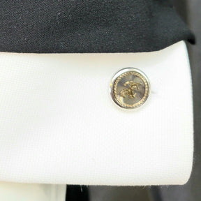 Silver Mustang Cufflinks - The Upscale Banker